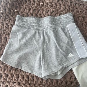 Adidas grey high rise shorts